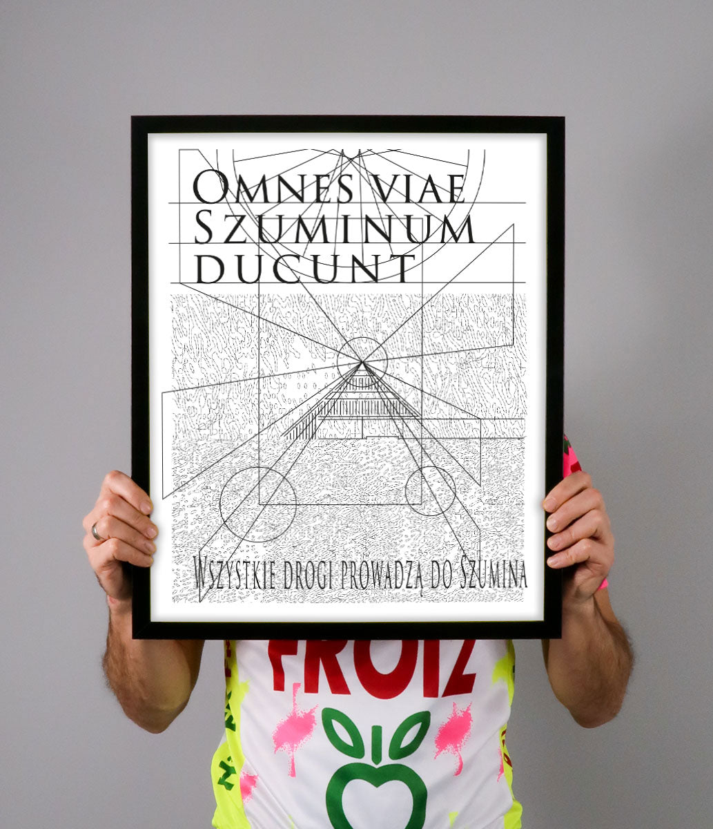 wszystkie drogi prowadza do szumina, sitodruk, serigrafia, szumin, henryk kwiatek, kwiaciarnia grafiki, zofia hansen, oskar hansen, graphics flower shop