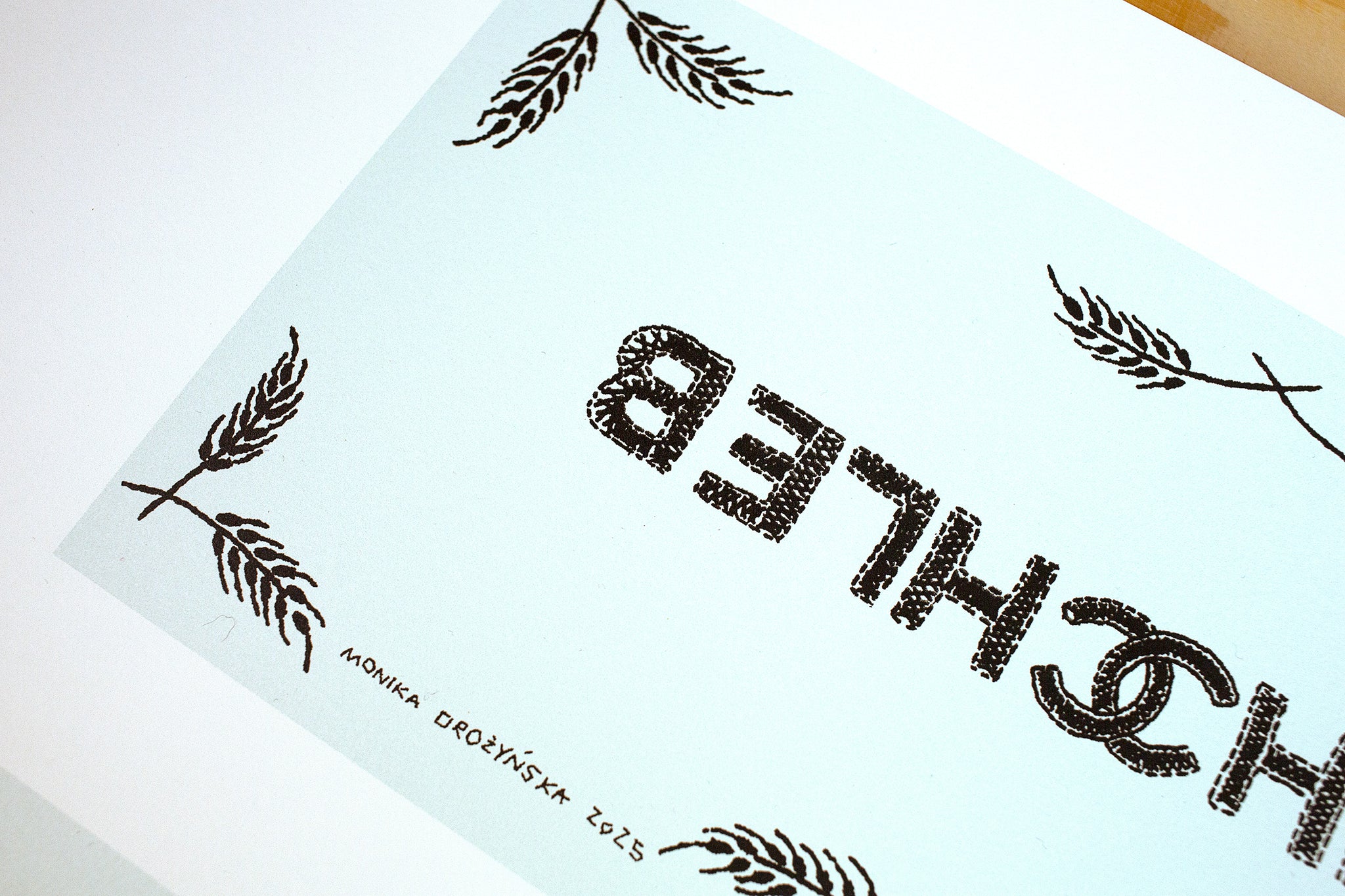 monika drożyńska, chleb, prawda, serigrafia, sitodruk, kwiaciarnia grafiki, graphics flower shop