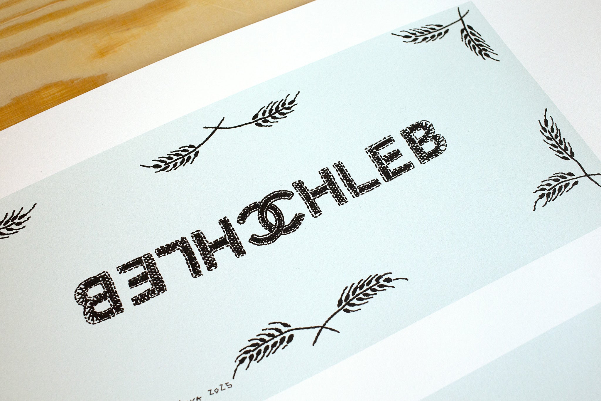 monika drożyńska, chleb, prawda, serigrafia, sitodruk, kwiaciarnia grafiki, graphics flower shop