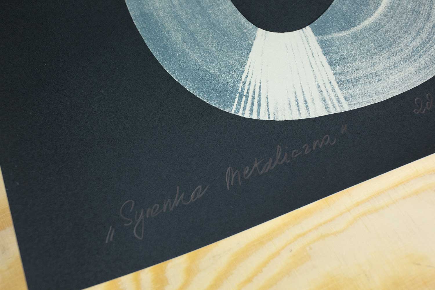 Olga Mokrzycka-Grospierre, serigrafia, Syrenka Metaliczna, silkscreen, sitodruk, sitotisk, sibdruck, kwiaciarnia grafiki, graphics flower shop
