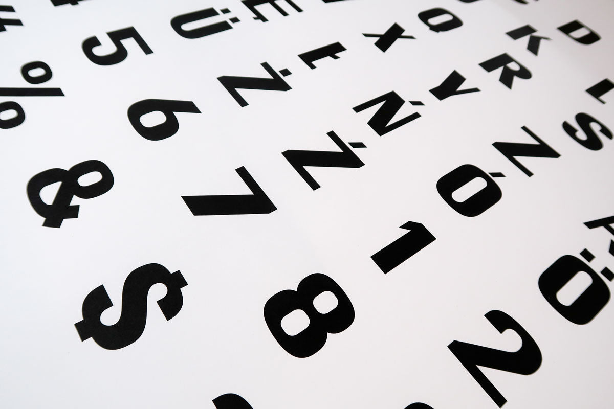 kuba rudziński, transparent, list, alfabet, serigrafia, sitodruk, plakat, typografia