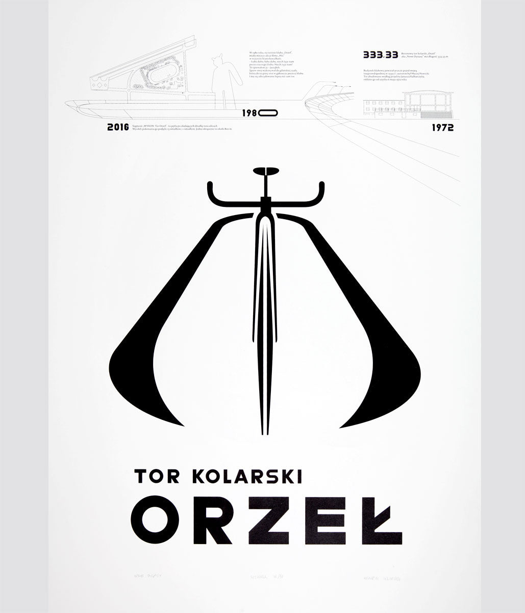 silkscreen, poster, tor orzeł, cycling